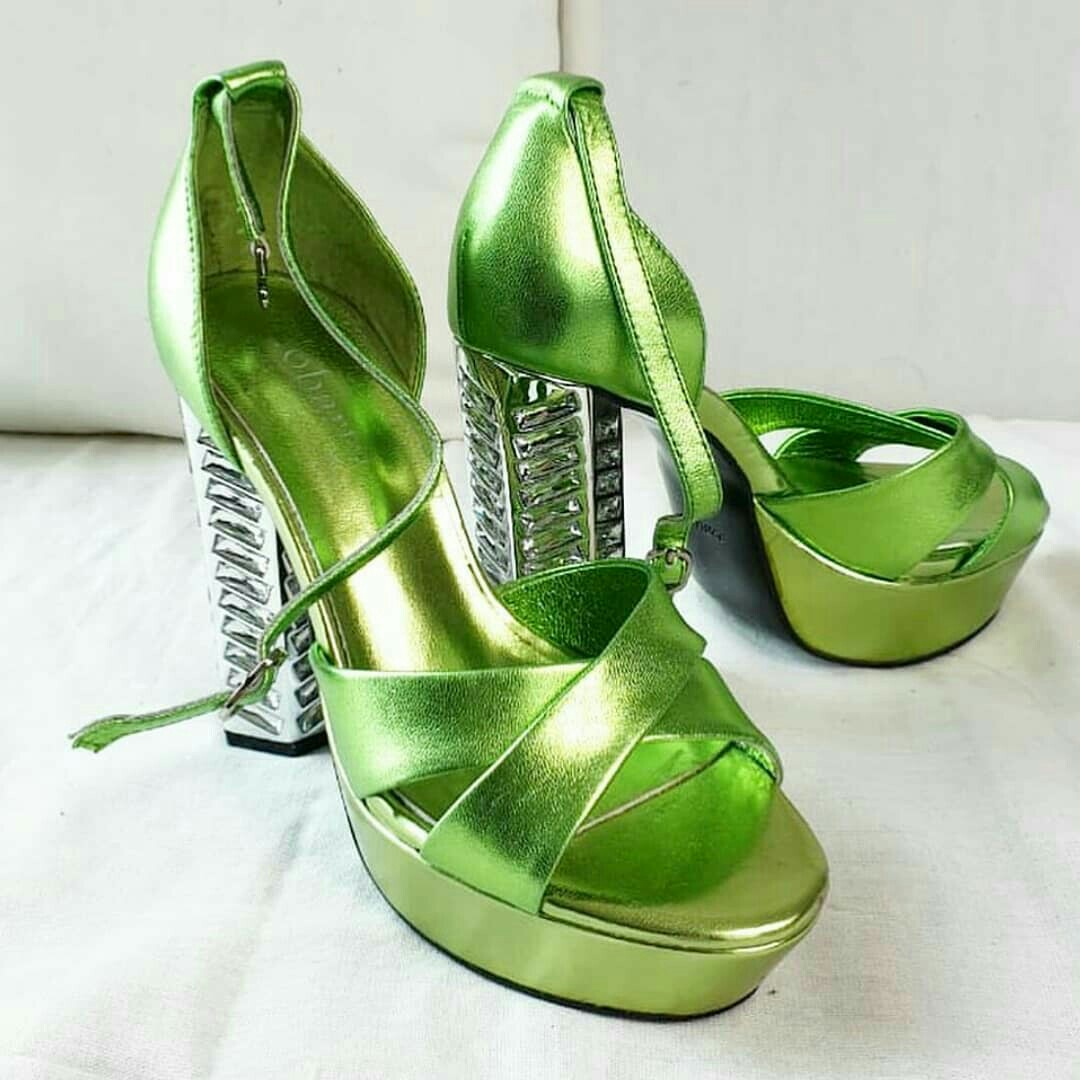 Apple Green Shoes Women S Fashion Footwear Heels On Carousell