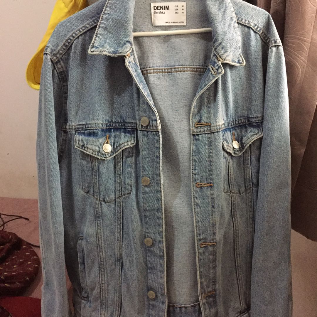 Jaket denim bershka top