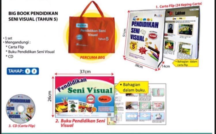C Big Book Pendidikan Seni Visual Tahun 5 Books Stationery Books On Carousell
