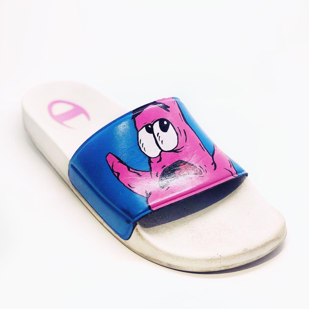 SpongeBob Custom Slides Men s Fashion Footwear Sneakers on