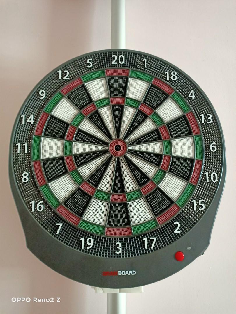 electronic dart board with stand