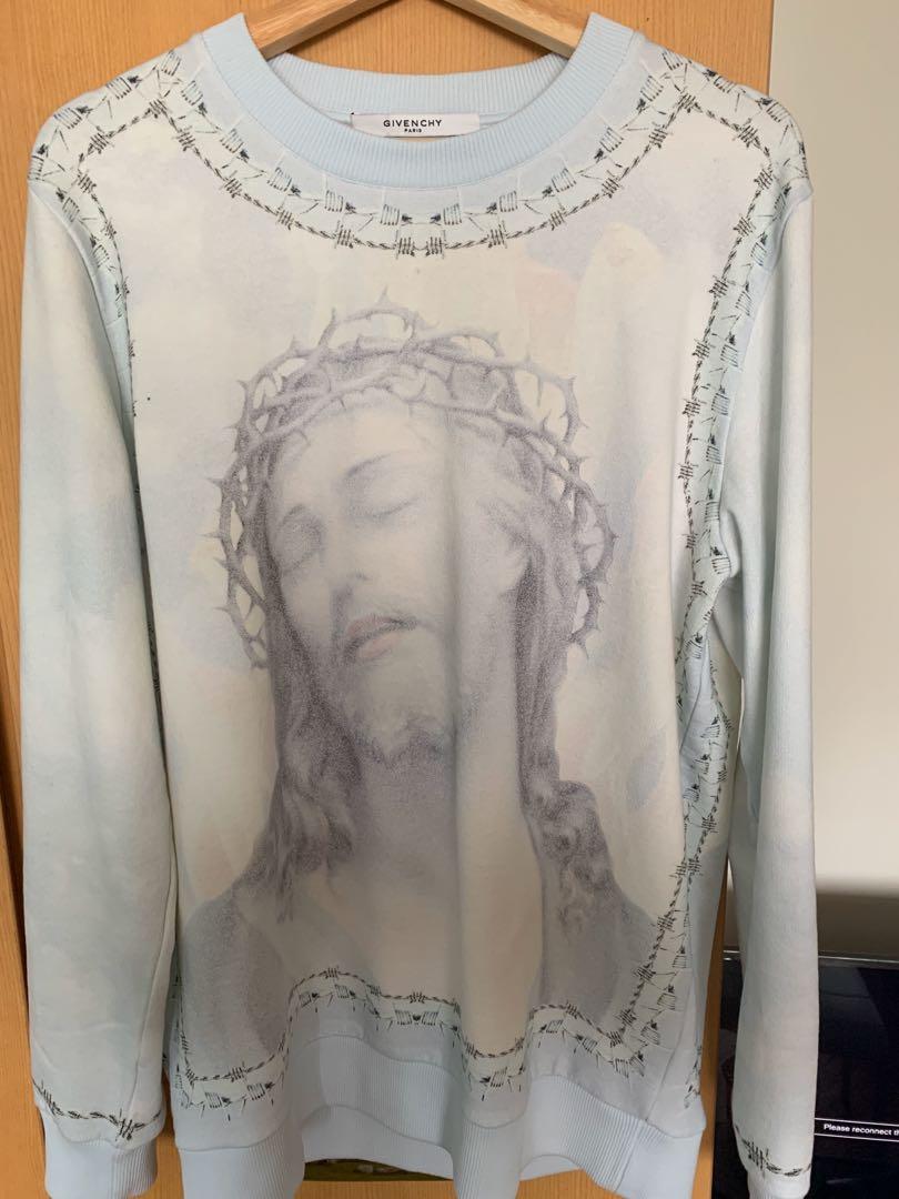 Givenchy jesus sweatshirt hot sale