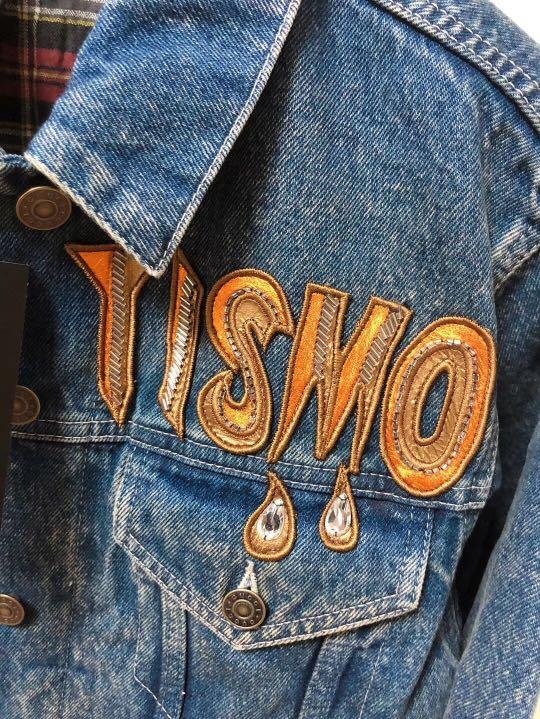 Gucci Shunga Pearl Embroidered Denim Jacket IT 40