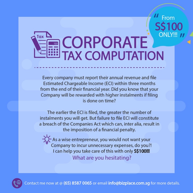 IRAS Corporate & Personal Tax Computation / GST, Business Services