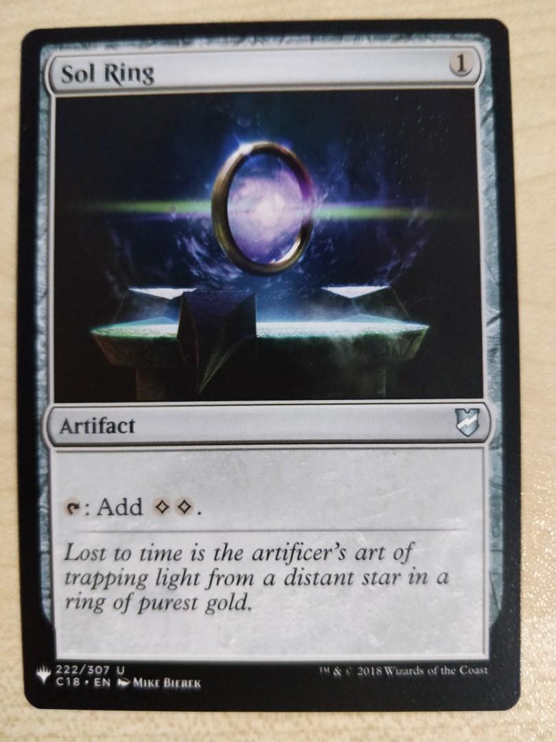 Mtg Sol Ring Nm Toys Games Board Games Cards On Carousell