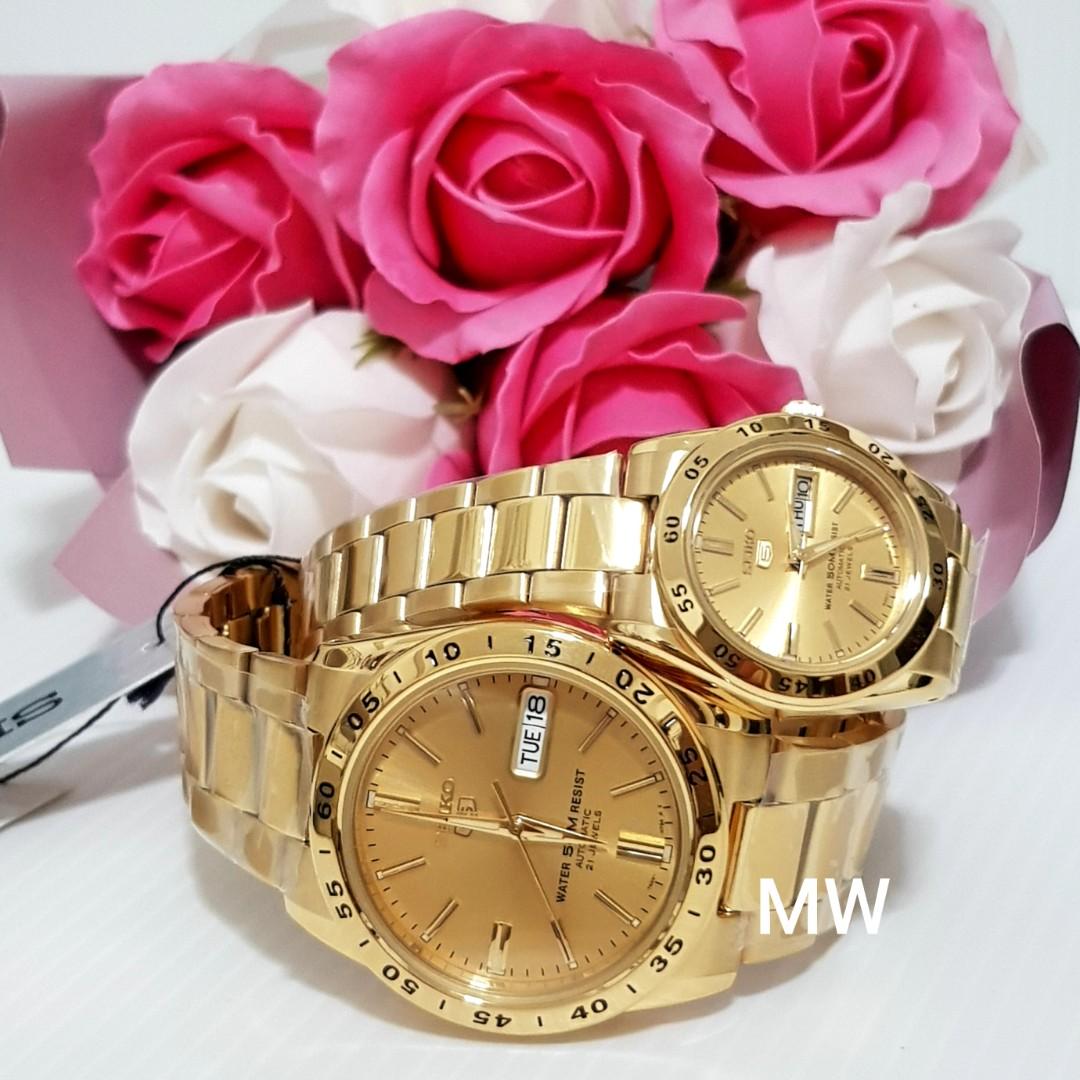 Seiko 5 couple lover pair automatic watch Men s Fashion Watches Accessories Watches on Carousell