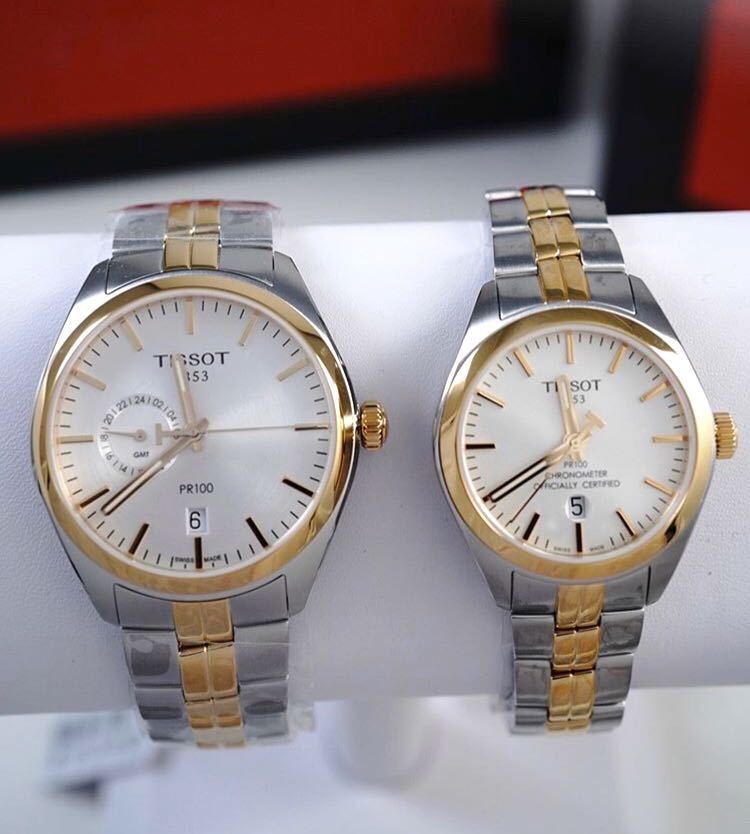 Tissot two 2025 tone mens watch