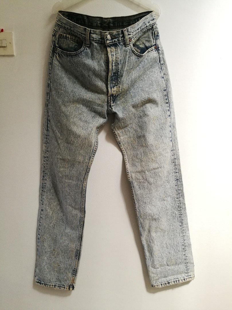 Vintage Levis jeans 501 acid wash made in USA