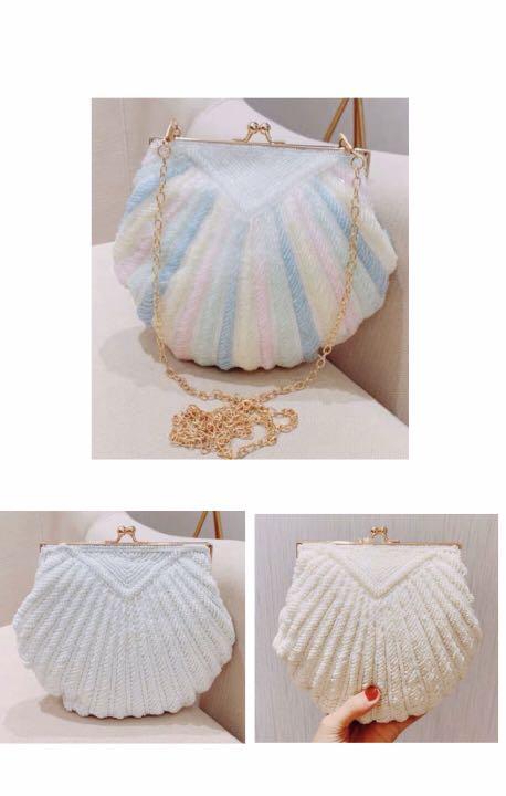 crochet seashell bag