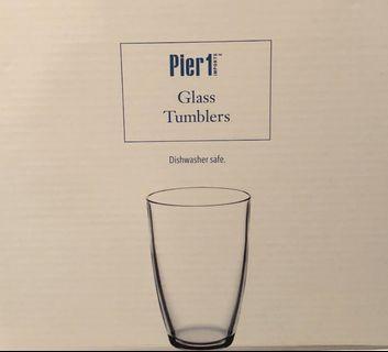 Brand new Pier 1 Imports Glass Drinking Cups Set of 4