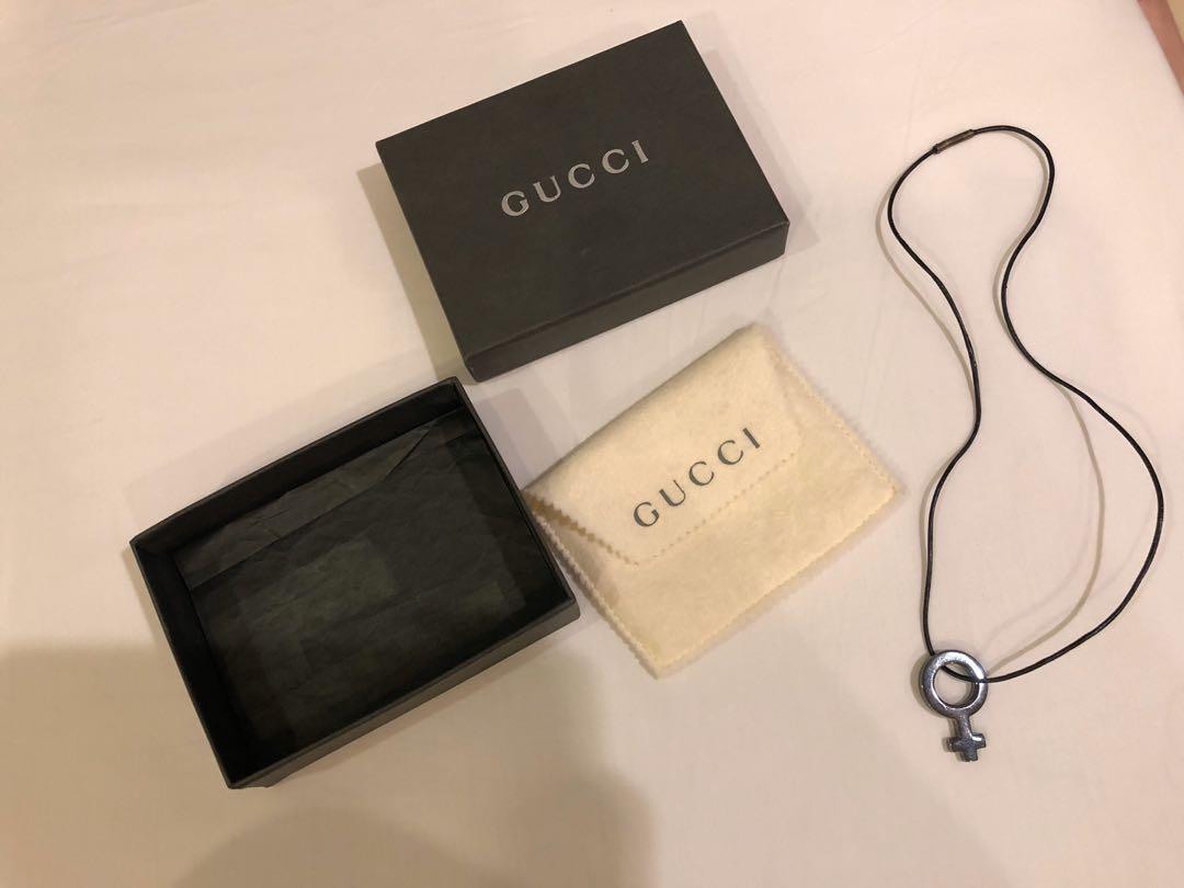 gucci leather necklace