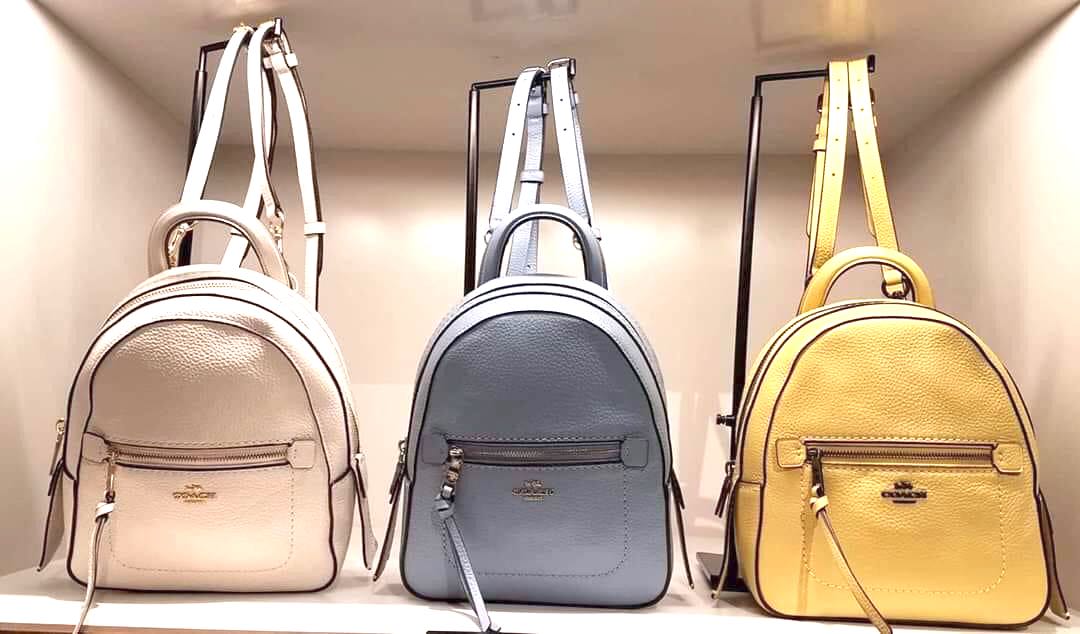 Coach andi outlet backpack white