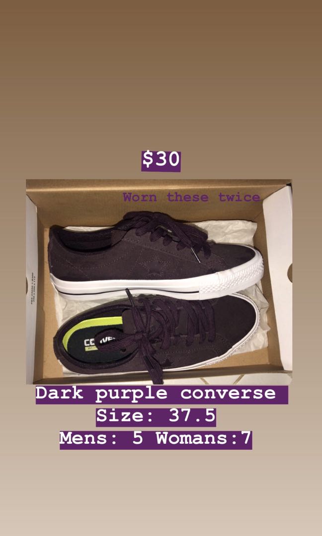 dark purple converse