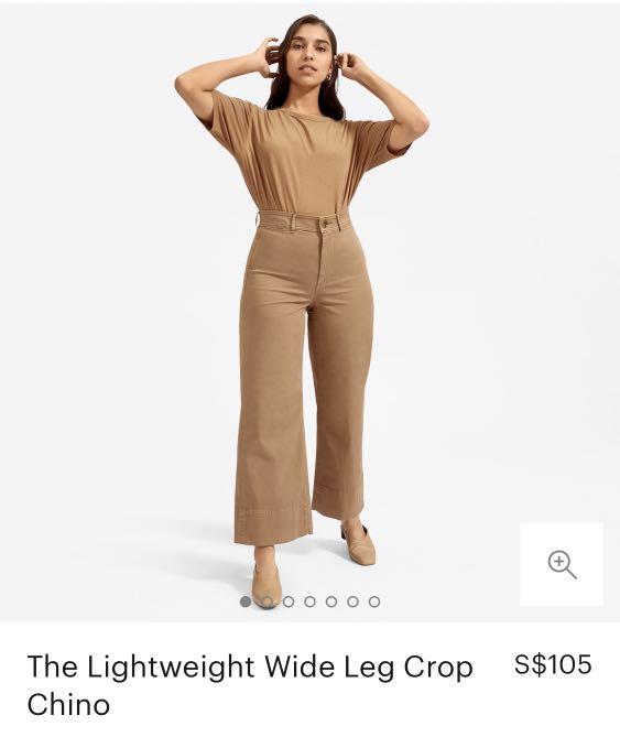 Everlane the lightweight wide leg crop chino clearance
