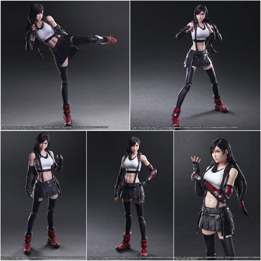 Final Fantasy VII Remake TIFA LOCKHART Trading Arts Mini Figure Game Anime Toy