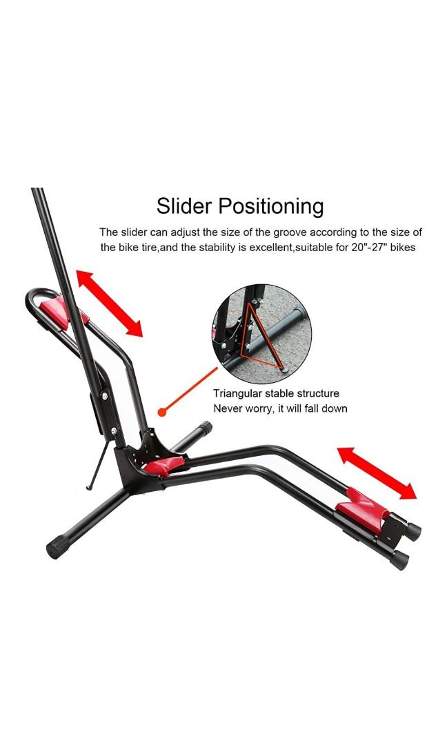 Hasit Bike Floor Stand Bike Rack Stand for Vertical Horizontal Indoor Mountain Bike Road Bike Storage Sports Equipment Bicycles Parts Parts Accessories on Carousell