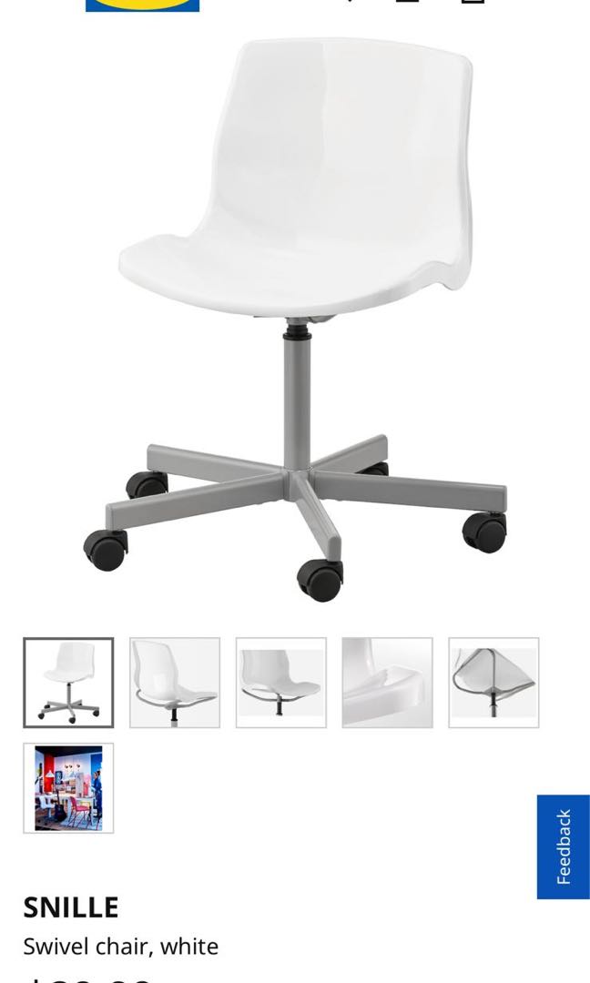IKEA SNILLE Swivel Study Chair Furniture Home Living Furniture