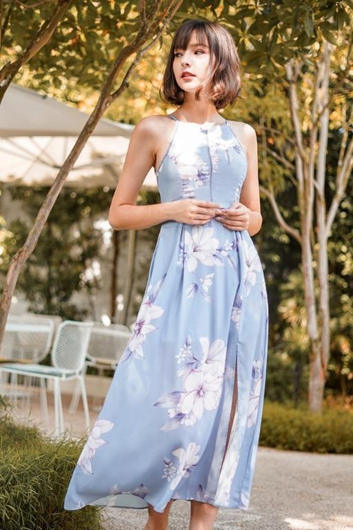 Together Forever Floral Eyelet Maxi Dress