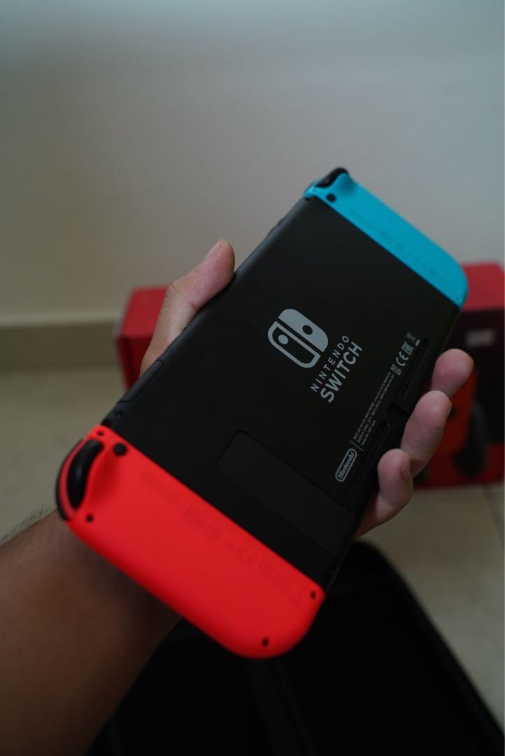 Nintendo Switch V2 Battery Enhanced Edition (Neon) & Fifa 20, TV & Home