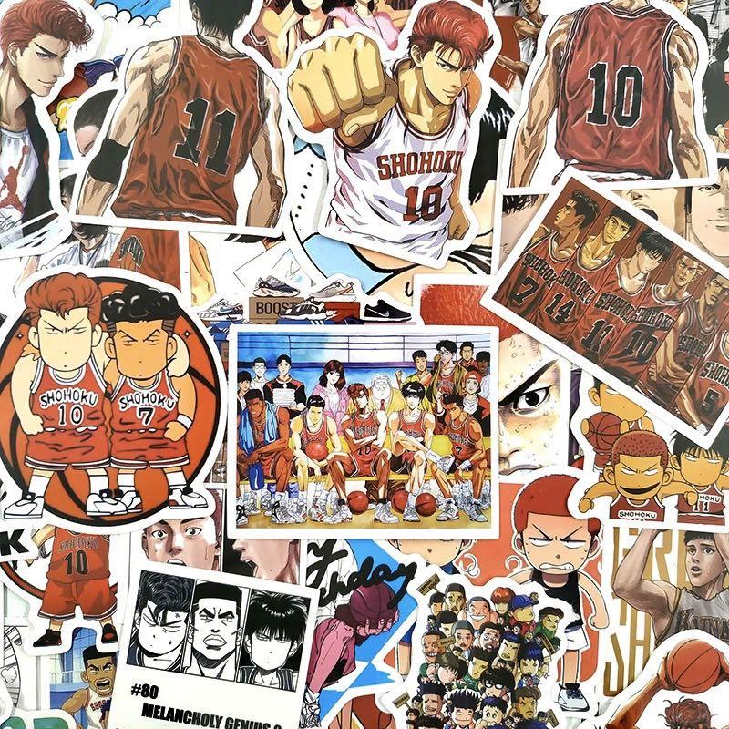 Stickers) 50pc Slam Dunk Japanese Sports Basketball Anime Manga Series  Shohoku High School Sakuragi Rukawa Hisashi Kiminobu Sannoh Characters  Rivary Assorted Style, Hobbies & Toys, Stationery & Craft, Stationery &  School Supplies