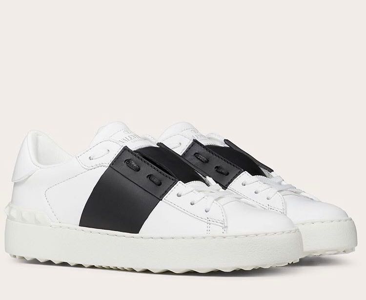 valentino white and black sneakers