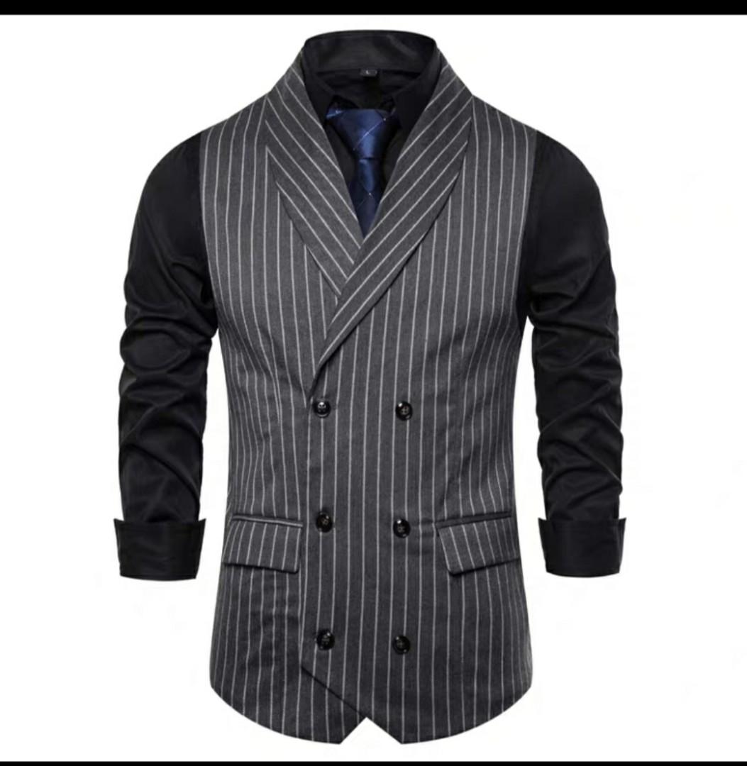 White double breasted vest on sale