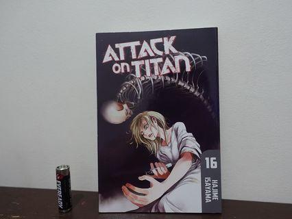 (50% OFF) Attack on Titan English Manga volume #16