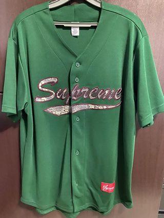 Supreme Nike Leather Baseball Jersey Black - FW19, Men's Fashion, Tops &  Sets, Tshirts & Polo Shirts on Carousell