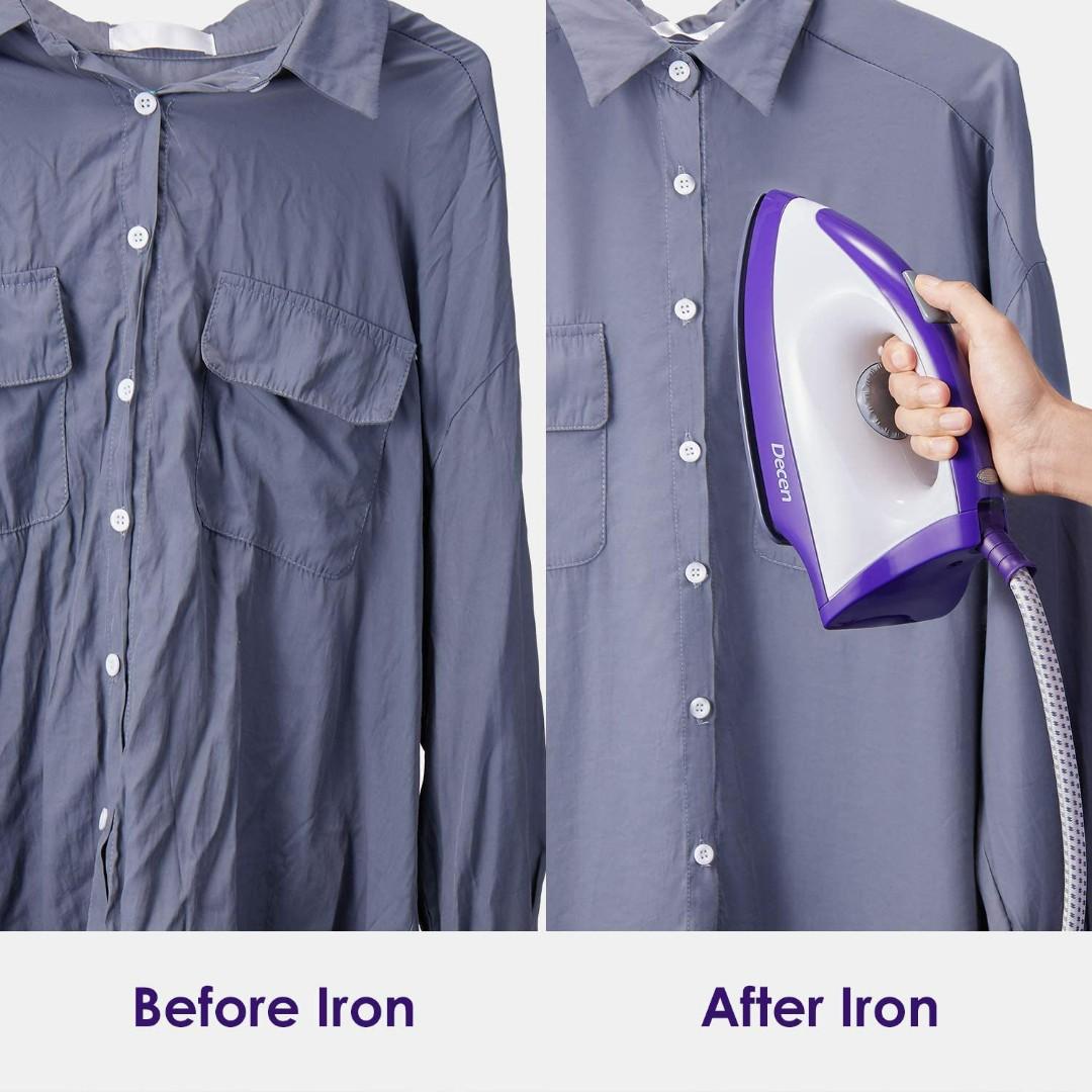 (669) Decen Steam Generator, High Pressure Garment Steamer Iron 2400W, Ceramic Soleplate, Anti