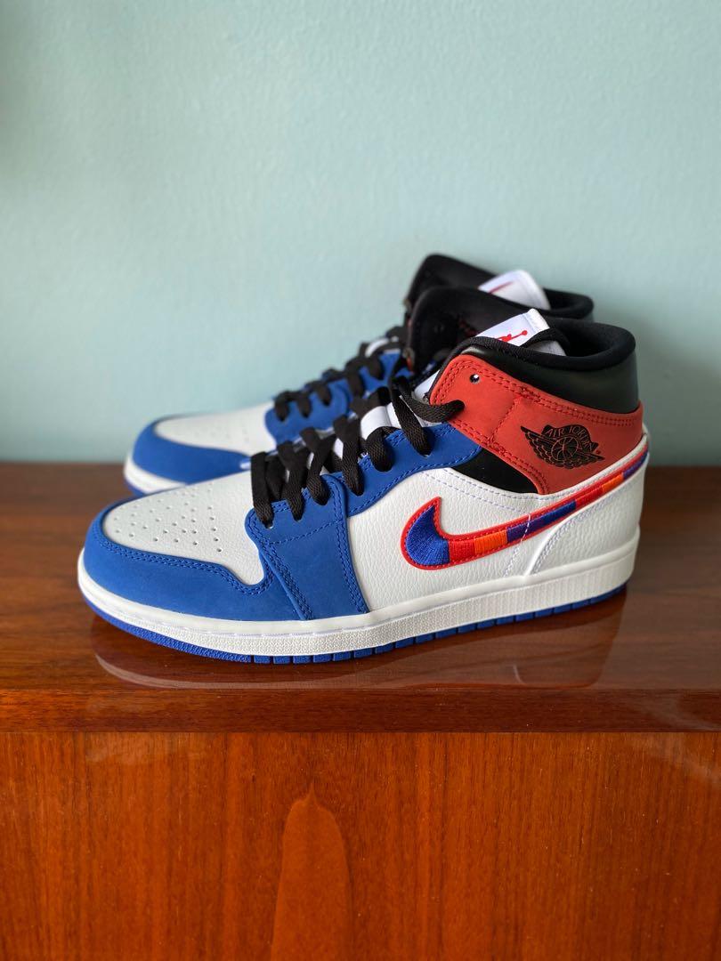 Air jordan 1 mid multicolor swoosh 2025