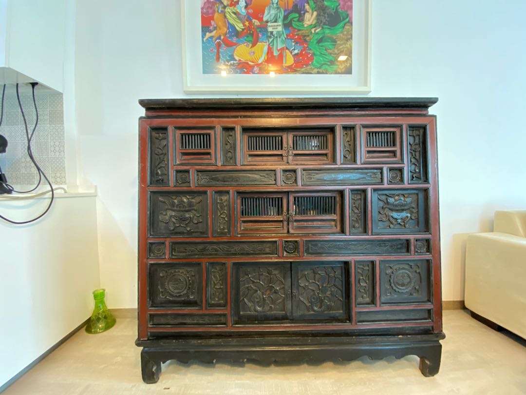 Antique Vietnamese Furniture, Shelves & Drawers on Carousell