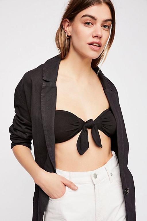 tie front bralette