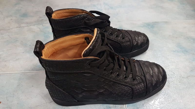 Christian Louboutin python men sneaker trainers shoes, Luxury, Sneakers &  Footwear on Carousell