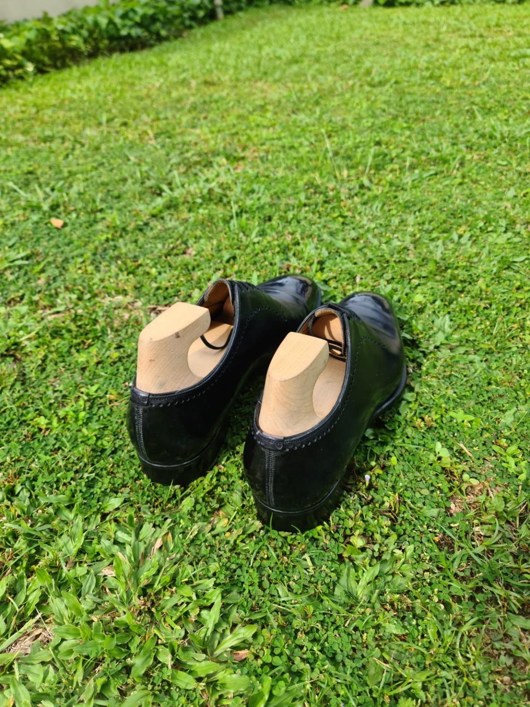 Annonay Box calf anil Ebony – Meccariello Shoes