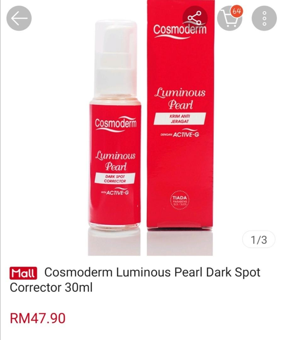 Bundle Sale Cosmoderm Luminous Pearl Brightening Mousse Cleanser Dark Spot Correcter Shopee Malaysia