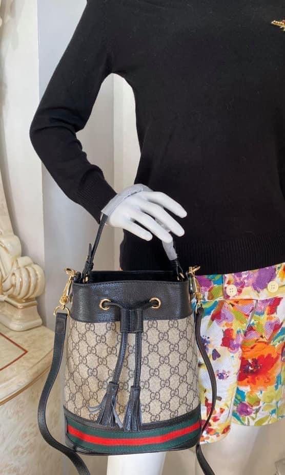 Bucket Shoulder Bag Top Grade (Category: Luxury Bags & Wallets) located in Manila. Submitted by ktrendsfashionboutique (Listing ID 287492439, Image 2). Description: With dust bag and card Ophidia Bucket Shoulder Bag Top Grade Premium Quality Size 10 x 8.5 inches #nw45041100 #InMakati #InTaguig #InMandaluyong.