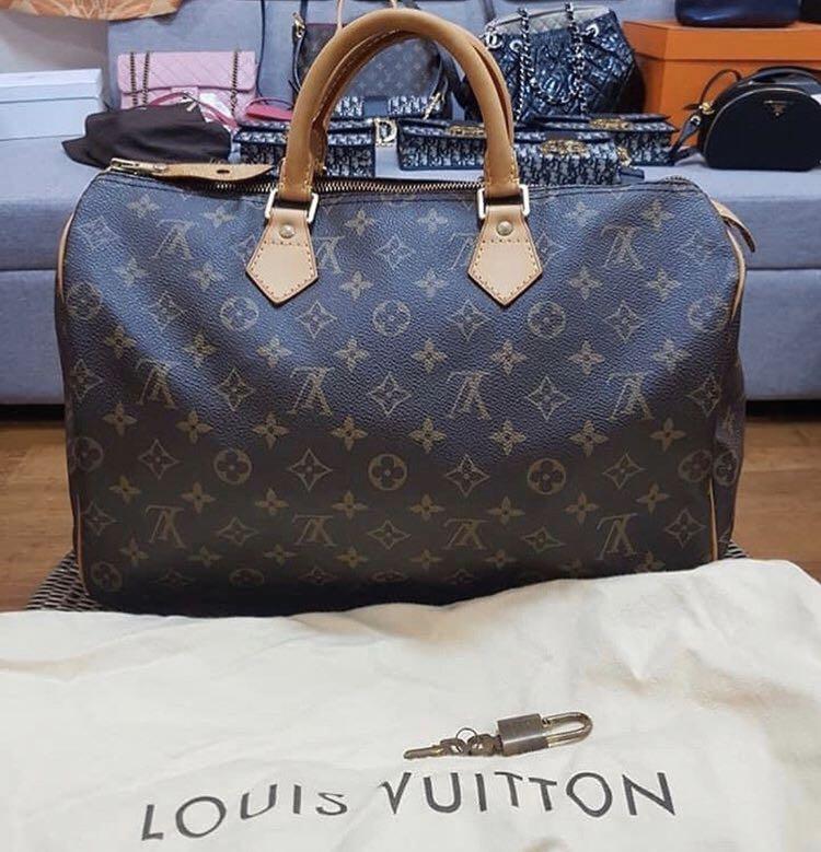 Authentic Louis Vuitton LV speedy 35, Luxury, Bags & Wallets on Carousell