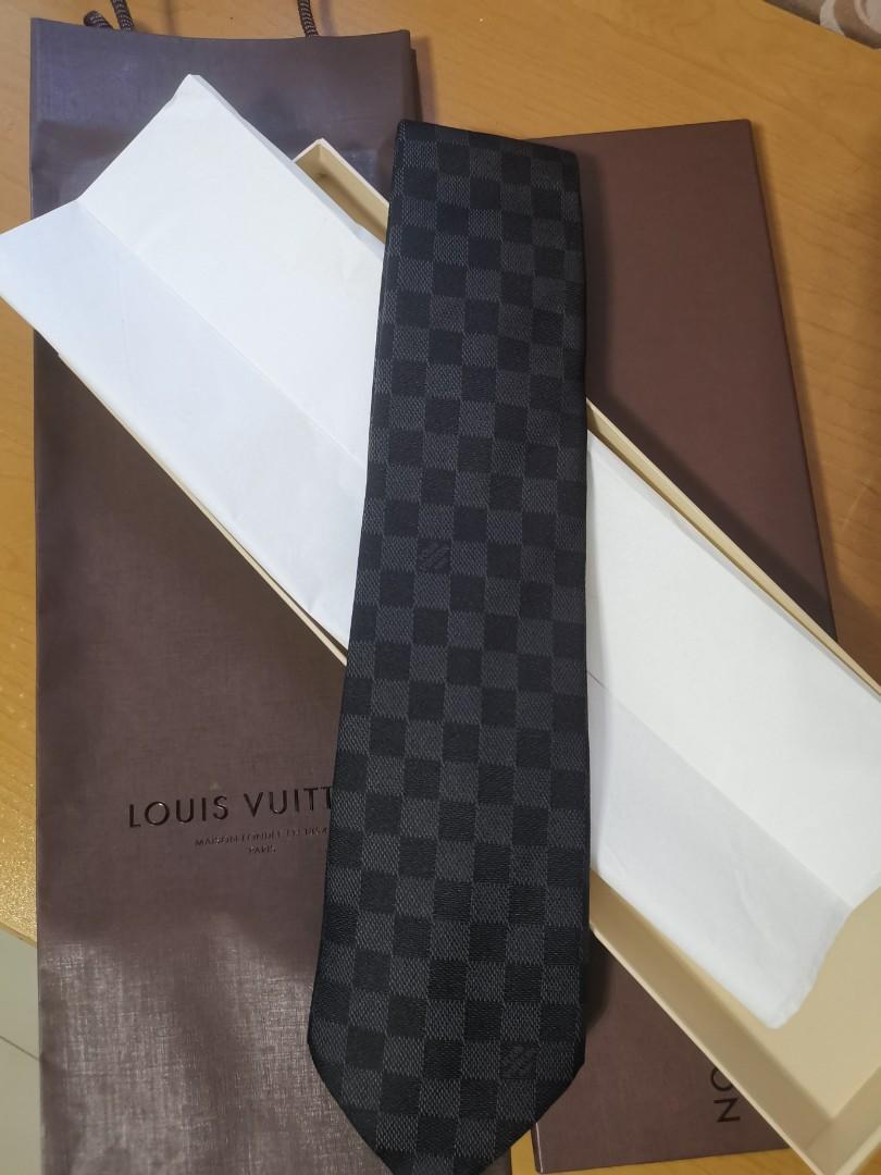 Louis Vuitton Damier Classique Necktie Caravatta In Red Black - Praise To  Heaven