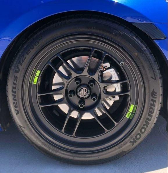 NEW Enkei Sticker Wheel 65mm caps emblem, Car Accessories, Tyres & Rims on Carousell