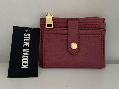 NEW STEVE MADDEN HAYDEN DUSTY ROSE FLAP CREDIT CARDS HOLDER
