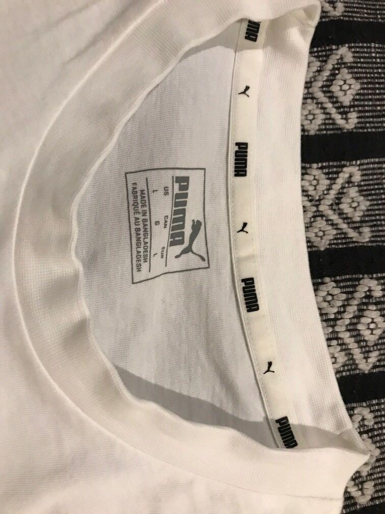 Puma round neck shirt (Category: Tshirts & Polo Shirts ) located in Quezon City. Submitted by jvh13 (Listing ID 287526760, Image 3). Description: Brand new Never used Only cut the tags Rfs: wrong size Guaranteed Authentic .