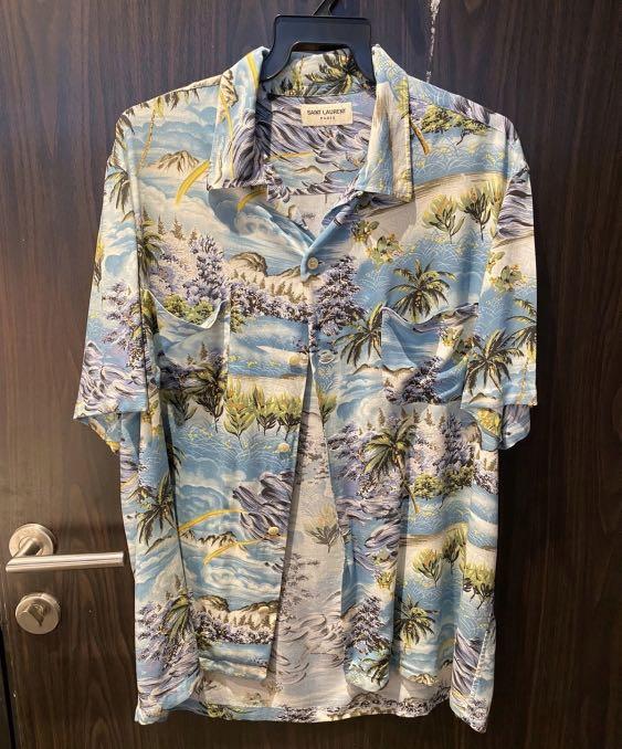 Saint Laurent Paris Hawaiian shirt, Men's Fashion, Tops & Sets