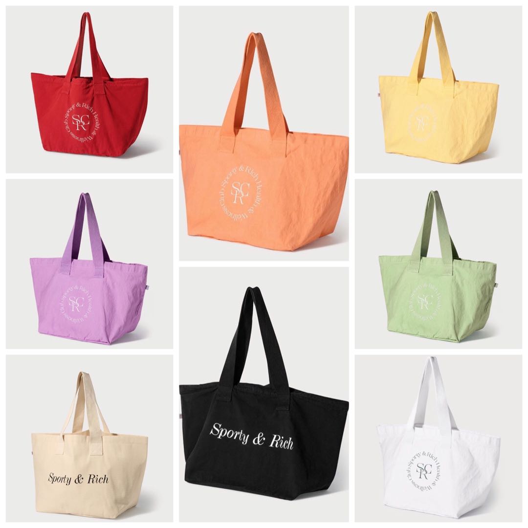 sporty tote bag