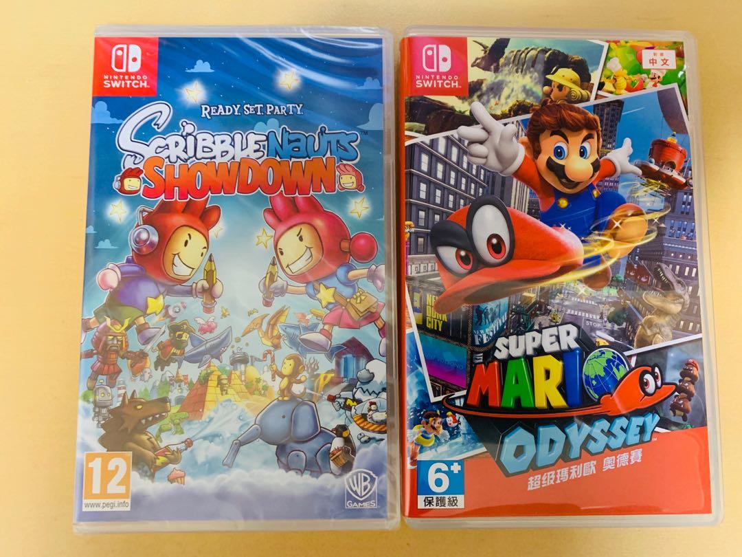 Switch Game （分類：Nintendo 任天堂）位於 Hong Kong。 由 mr.mo_630 提交（商品編號 287533712，圖片 1）。簡介： Scribblenauts Showdown (全新) $250 Super Mario Odyssey (只玩過一次) $300 兩隻要哂就$500。