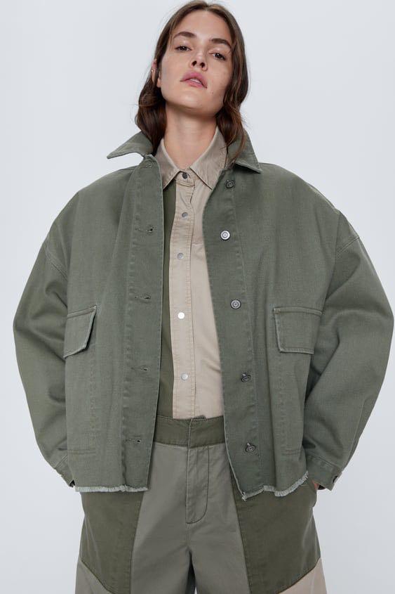Khaki overshirt women's clearance