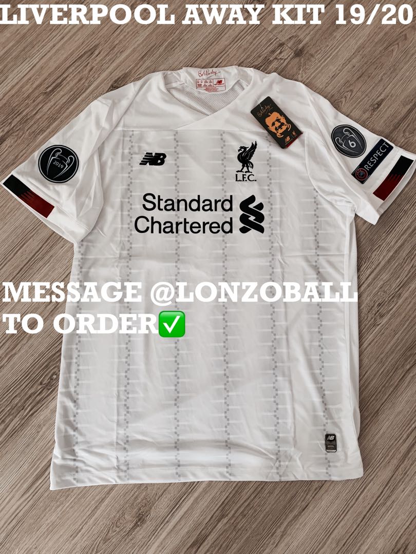 19 20 Liverpool Away Kit Liverpool Jersey 19 20 Liverpool Away Jersey Sports Sports Apparel On Carousell