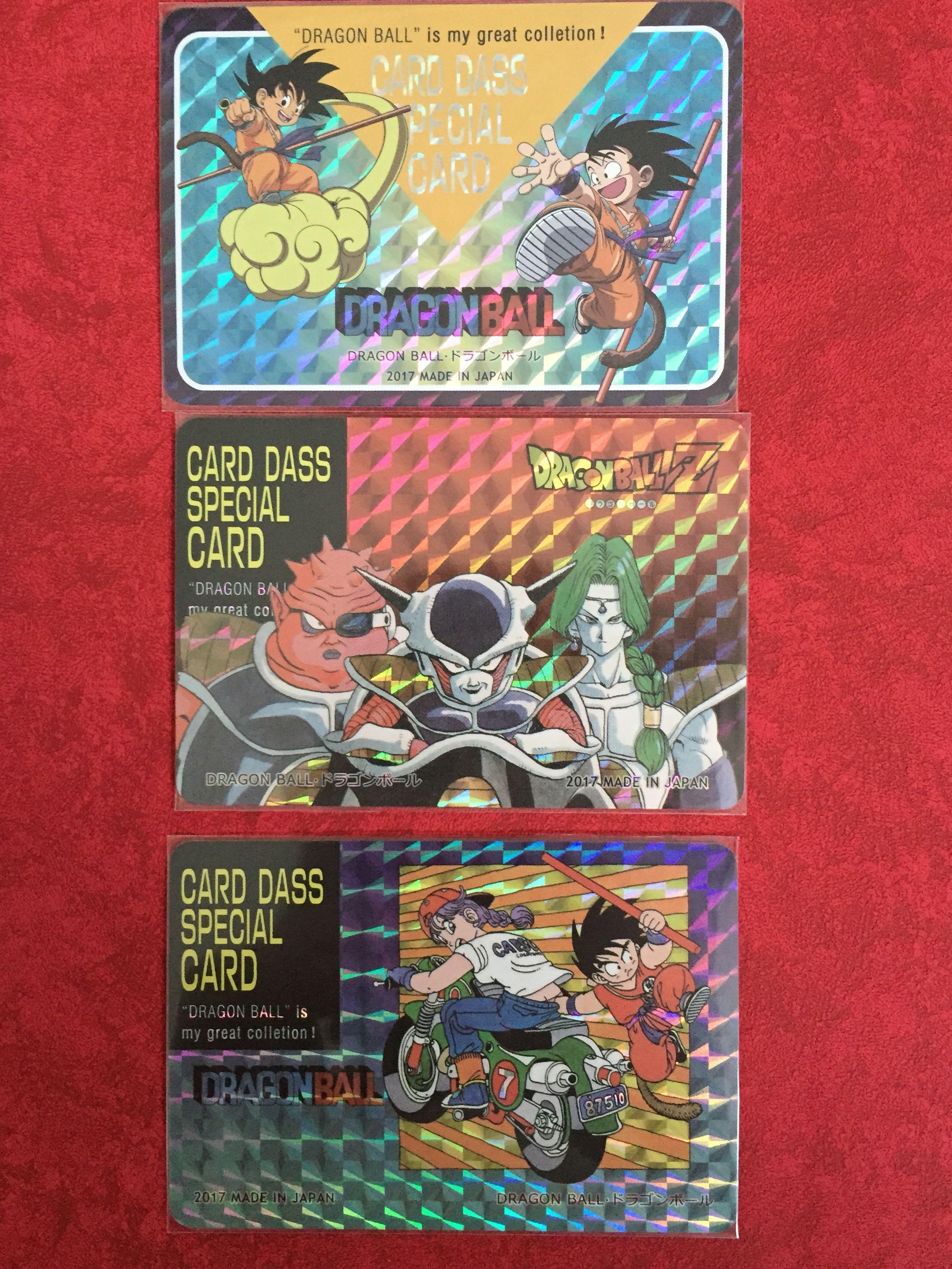 3 Carddass Special Dragonball Prism Fan Cards Toys Games Board Games Cards On Carousell