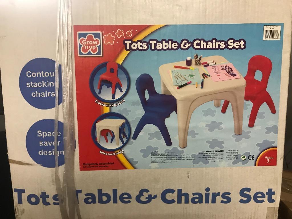 Grow n Up Tots Table Chairs Set