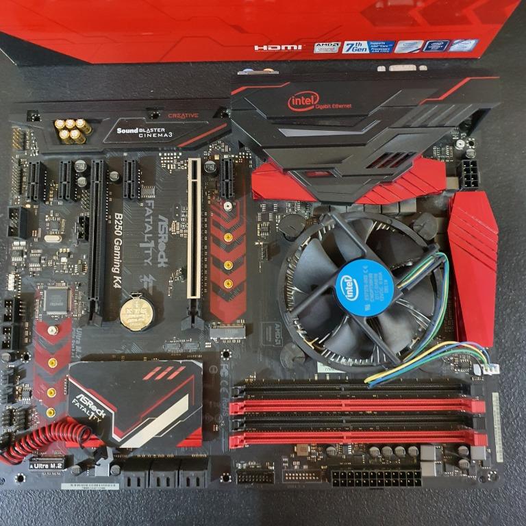 Asrock Fatal1ty B250 Gaming K4 Intel Pentium G4400 Computers Tech Parts Accessories Computer Parts On Carousell