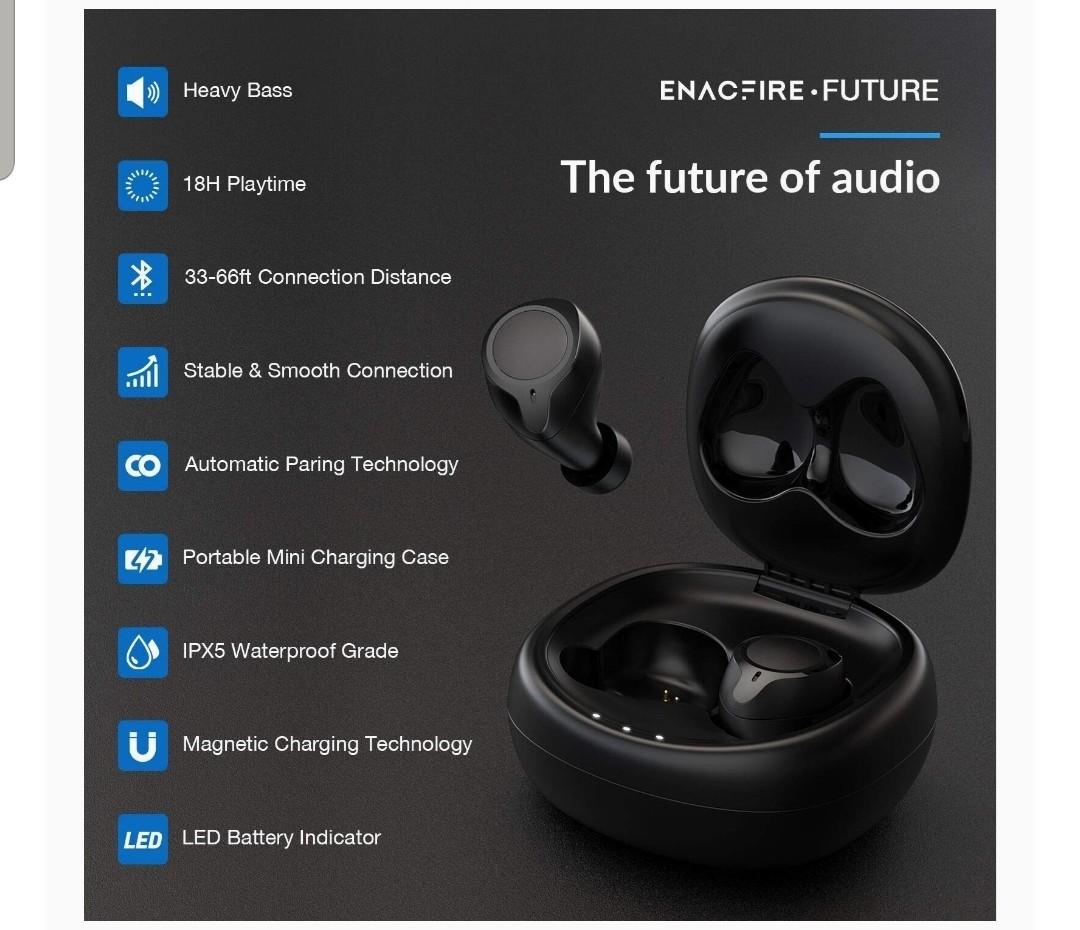 How to connect enacfire online future earbuds